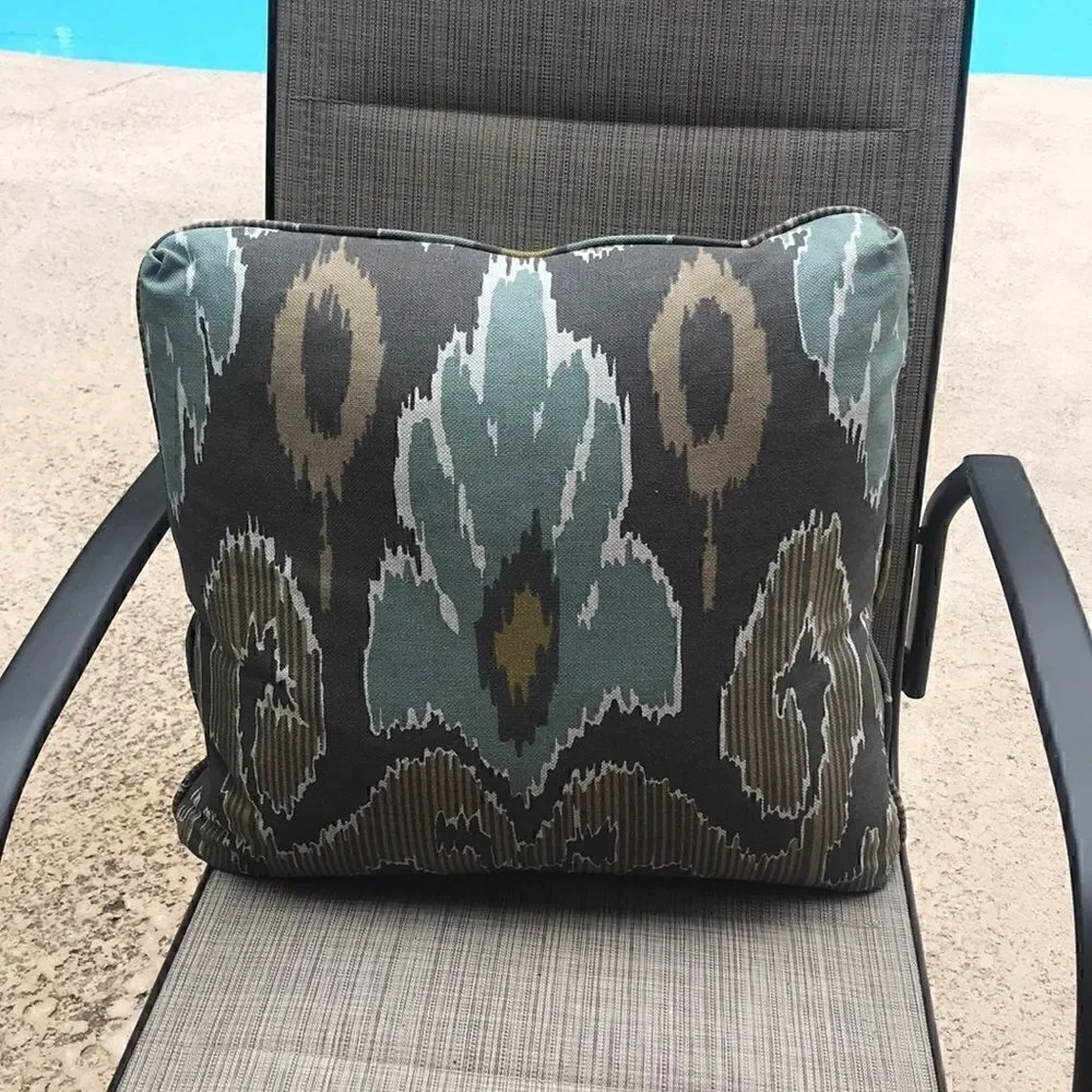 Throw Pillow - NWOT - Blue Green/Brown